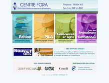 Tablet Screenshot of centrefora.on.ca